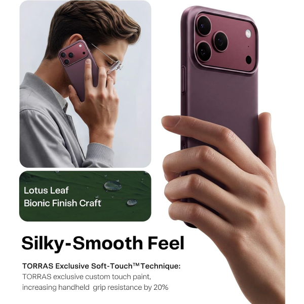 TORRAS OriginFit iPhone 18 Pro Max Manyetik �nce K�l�f-Burgundy