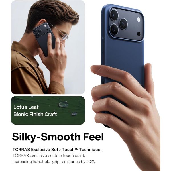 TORRAS OriginFit iPhone 18 Pro Max Manyetik �nce K�l�f-Deep Blue
