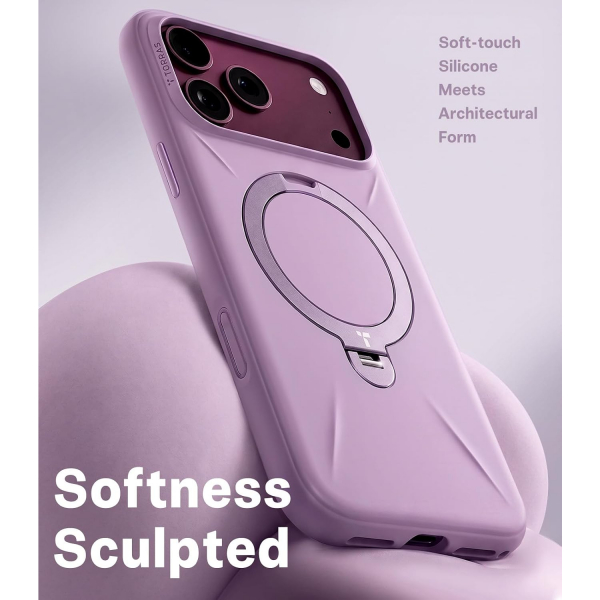 TORRAS Q3 iPhone 18 Pro Max Standl� Silikon K�l�f-Purple