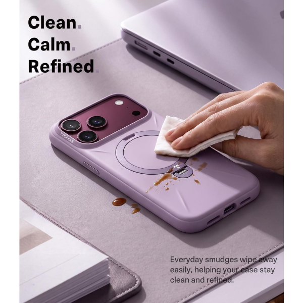 TORRAS Q3 iPhone 18 Pro Max Standl� Silikon K�l�f-Purple