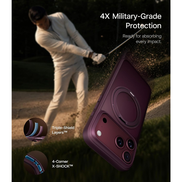 TORRAS O1S iPhone 18 Pro Max Standl� K�l�f-Burgundy