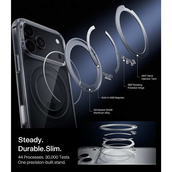 TORRAS O1S iPhone 18 Pro Max Standl� K�l�f-Clear