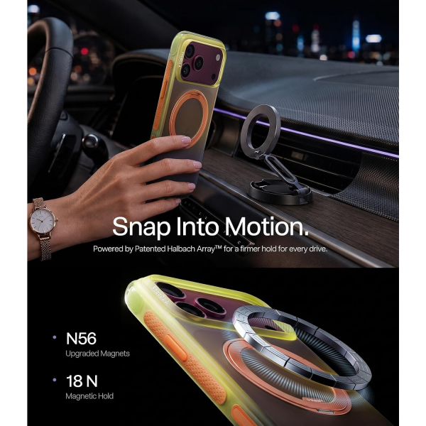 TORRAS O3 AIR Gradient iPhone 18 Pro Max Standl� K�l�f-Arizona Glow Brown
