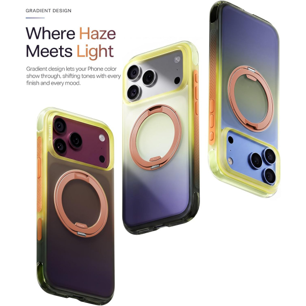 TORRAS O3 AIR Gradient iPhone 18 Pro Max Standl� K�l�f-Arizona Glow Brown