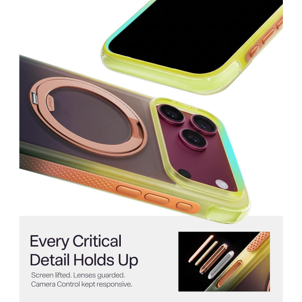 TORRAS O3 AIR Gradient iPhone 18 Pro Max Standl� K�l�f-Arizona Glow Brown