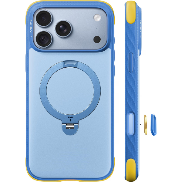 TORRAS Q3 Rugged iPhone 18 Pro Max Koruyucu K�l�f-Island Blue