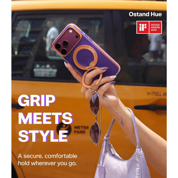 TORRAS Ostand Hue iPhone 18 Pro Koruyucu K�l�f-Lavender Purple