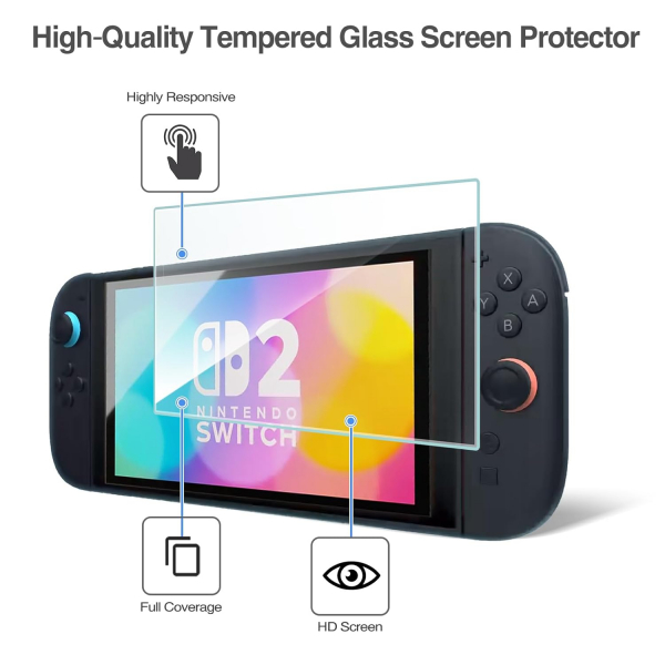 ProCase Nintendo Switch 2 Ekran Koruyucu (3 Adet)