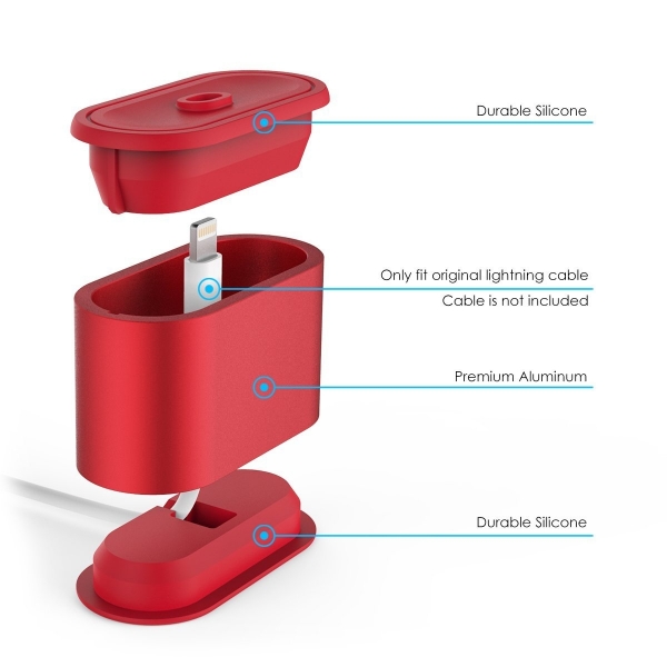 AHASTYLE AirPods arj Stand-Red