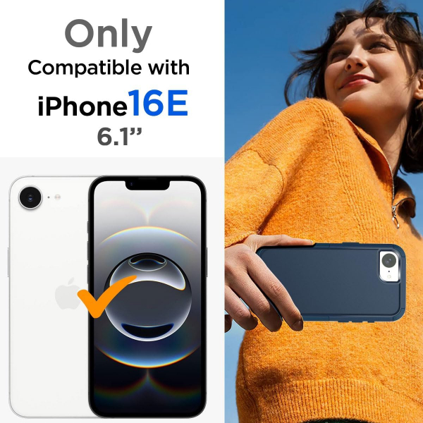 AICase Apple iPhone 16e MagSafe Uyumlu Klf -Navy Blue
