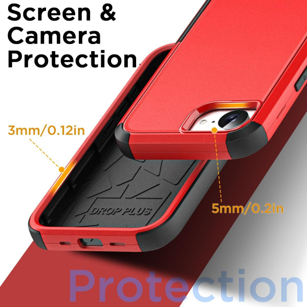 AICase Apple iPhone 16e MagSafe Uyumlu Klf -Red