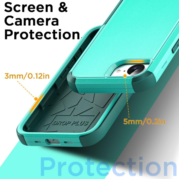 AICase Apple iPhone 16e MagSafe Uyumlu Klf -Water Blue
