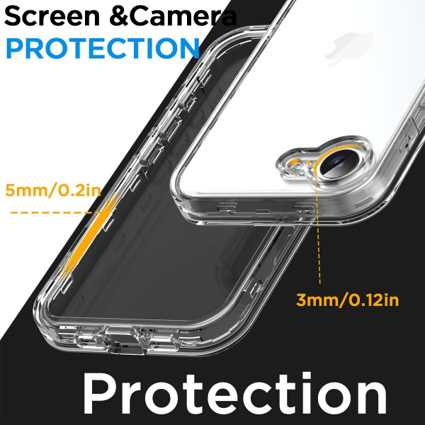 AICase Apple iPhone 16e MagSafe Uyumlu Klf -Clear