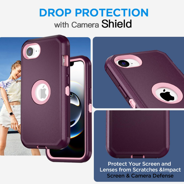 AICase Apple iPhone 16e MagSafe Uyumlu Klf -Night Purple