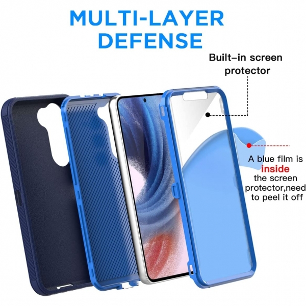 AICase Galaxy S23 Plus Klf (MIL-STD-810G)-Admiral Blue Case