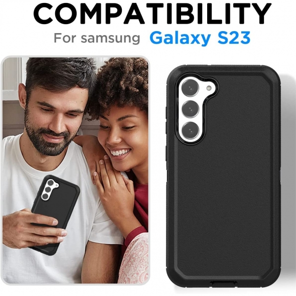 AICase Galaxy S23 Plus Klf (MIL-STD-810G)-Black