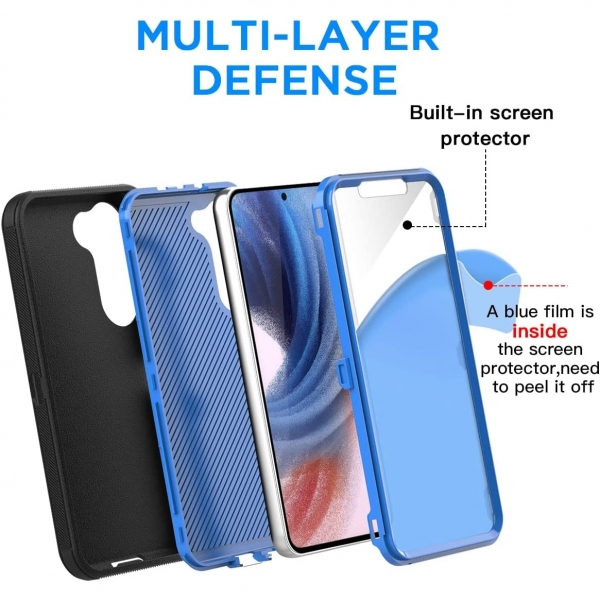 AICase Galaxy S23 Plus Klf (MIL-STD-810G)-Black Blue