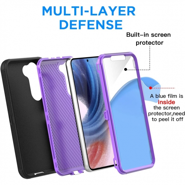 AICase Galaxy S23 Plus Klf (MIL-STD-810G)-Black Purple