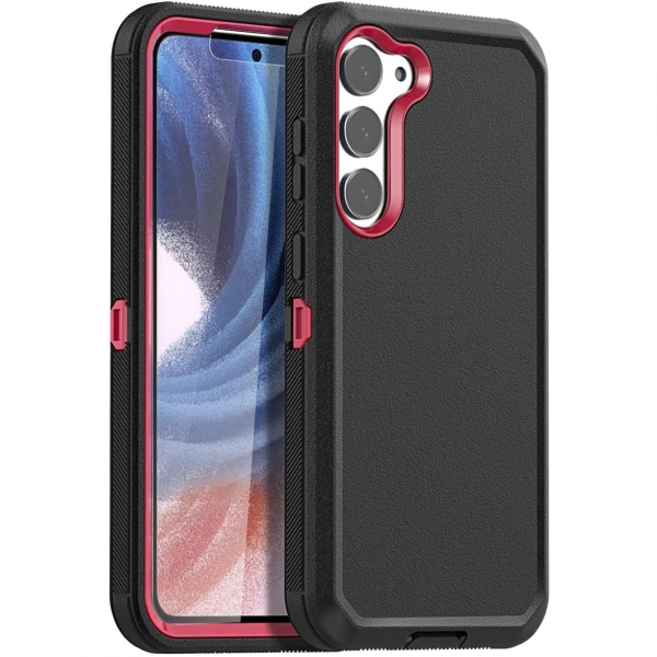 AICase Galaxy S23 Plus Klf (MIL-STD-810G)-Black Red
