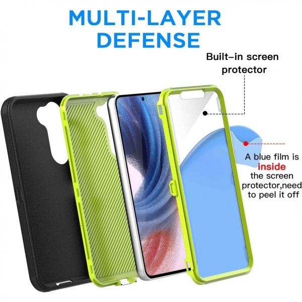 AICase Galaxy S23 Plus Klf (MIL-STD-810G)-Black Yellow
