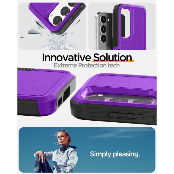 AICase Galaxy S23 Plus Klf (MIL-STD-810G)-Purple