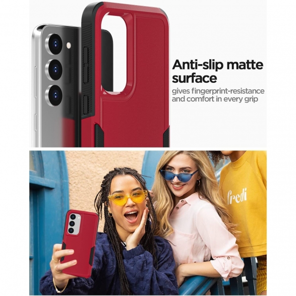 AICase Galaxy S23 Plus Klf (MIL-STD-810G)-Red