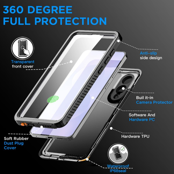 AICase Galaxy S25 Edge Su Geirmez Klf 
