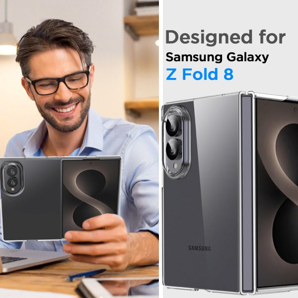 AICase Galaxy Z Fold 8 Uyumlu �effaf K�l�f 
