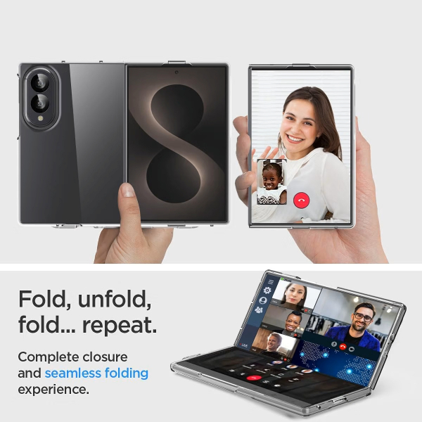 AICase Galaxy Z Fold 8 Uyumlu �effaf K�l�f 