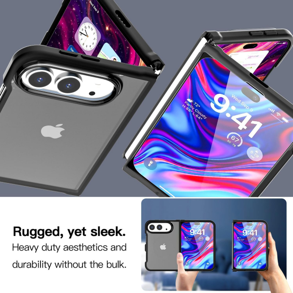 AICase iPhone Duo Katlanabilir �effaf K�l�f-Translucent Matte