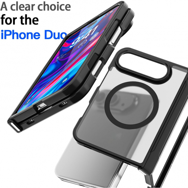 AICase iPhone Duo Korumal� K�l�f -Translucent Hinge Magsafe