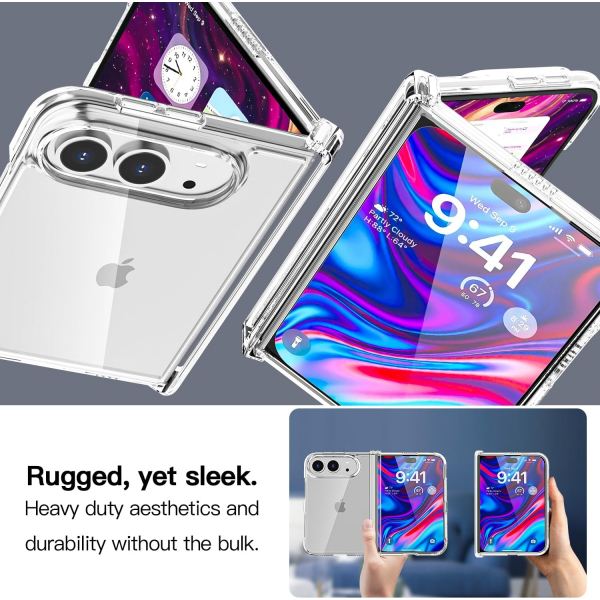 AICase iPhone Duo Korumal� K�l�f -Clear With Hinge
