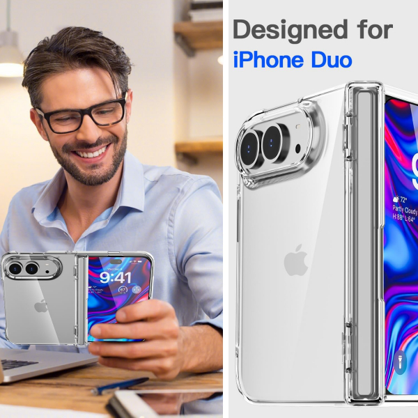 AICase iPhone Duo Korumal� K�l�f -Clear Hinge Protection