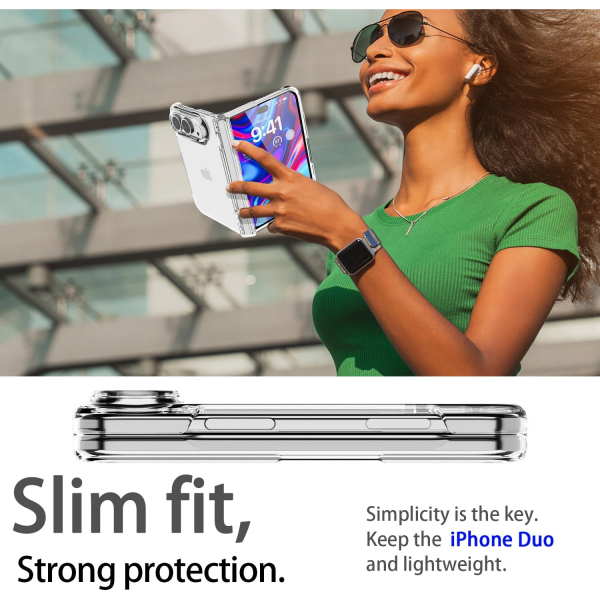 AICase iPhone Duo Korumal� K�l�f -Clear Hinge Protection
