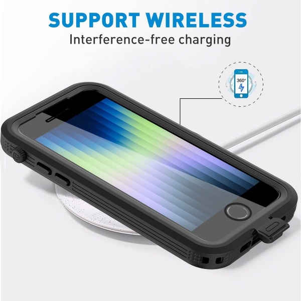AICase iPhone SE Su Geirmez Klf-Black
