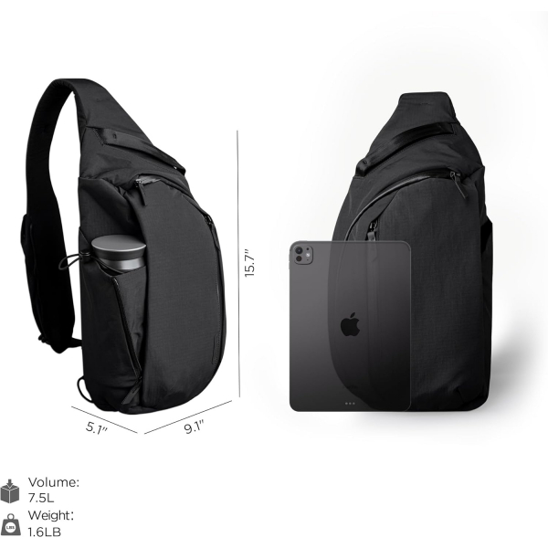 ALPAKA Metro Crossbody anta (7.5L)-Black 