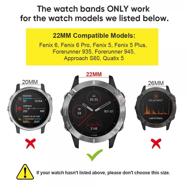 ANCOOL Garmin Fenix 6 Silikon Kay-Red