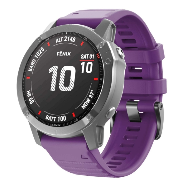 ANCOOL Garmin Fenix 6 Silikon Kay-Purple