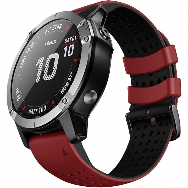 ANCOOL Garmin Fenix 7X/6X/5X Kay -Red