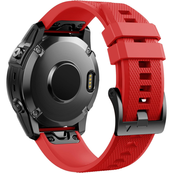 ANCOOL Silikon Garmin Fenix 7/6/5 Kay -Red