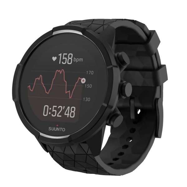 ANCOOL Suunto 9 Baro/Suunto Spartan Silikon Kay-Black