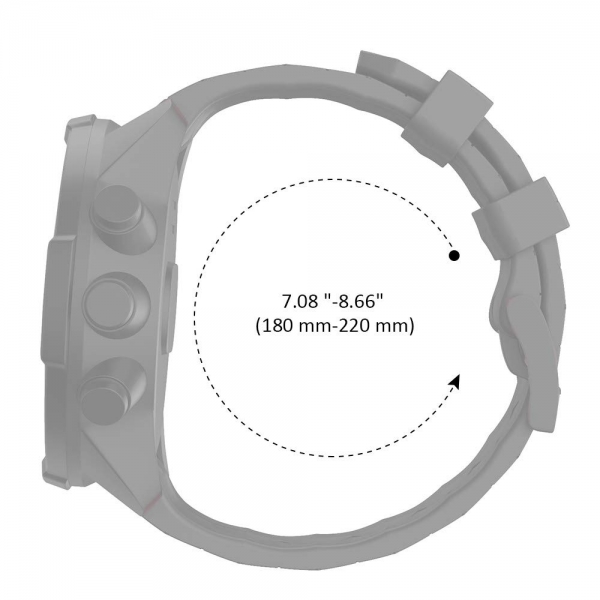 ANCOOL Suunto 9 Baro/Suunto Spartan Silikon Kay-White