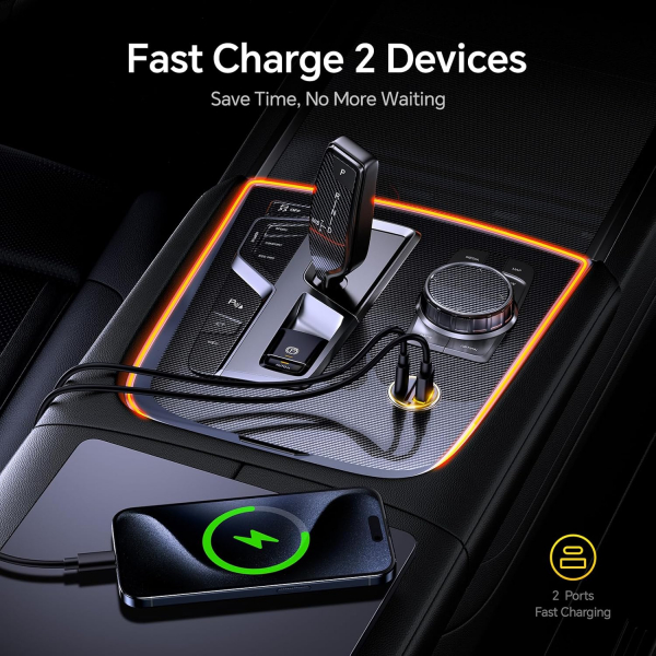 AOHI USB C 2 Portlu Ara arj Cihaz