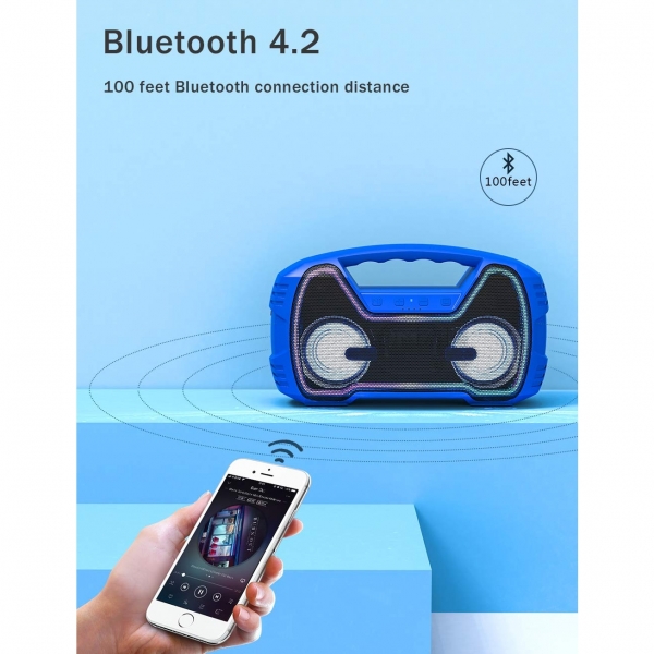 AOMAIS GO Mini Su Geirmez Bluetooth Hoparlr-Blue
