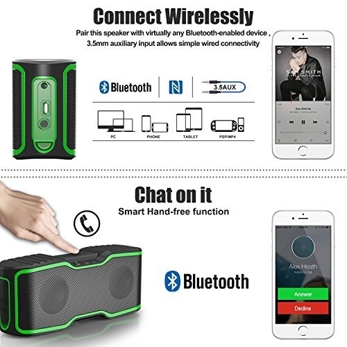 AOMAIS Sport II Su Ge�irmez Bluetooth Hoparl�r-Green