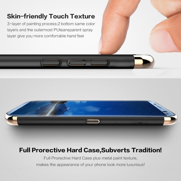 ATOOZ Galaxy S8 Plus Ultra nce Full Body Klf-Black