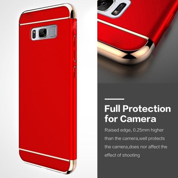 ATOOZ Galaxy S8 Plus Ultra nce Full Body Klf-Red