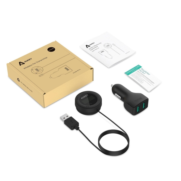 AUKEY Bluetooth Kablosuz FM Balants / ki Girili Ara arj