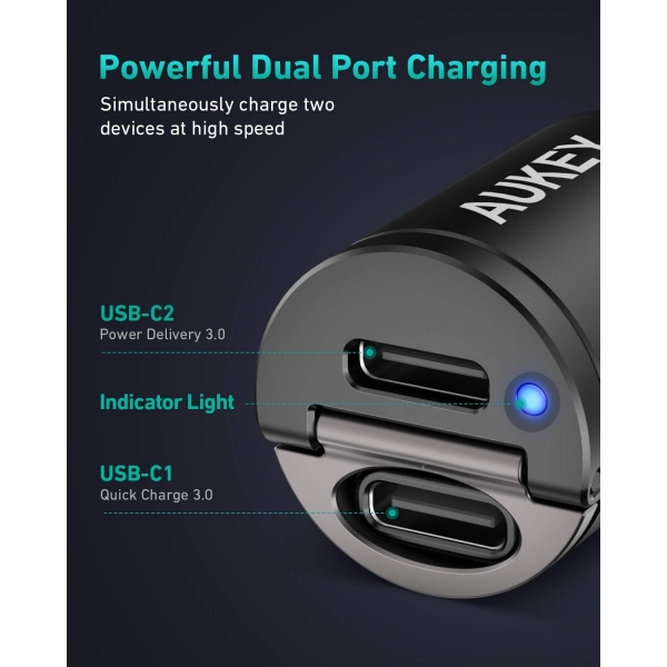 AUKEY CC-A4 USB C Ara arj Cihaz
