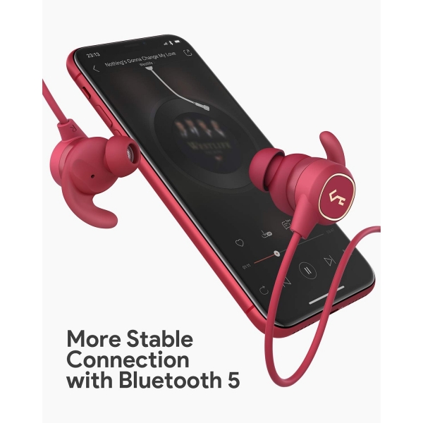 AUKEY Key Serisi B60 Bluetooth Kulak i Kulaklk-Red